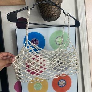 Elegant Pearl Beaded Women's top